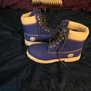 Timberland Blue and White Chukka Boots